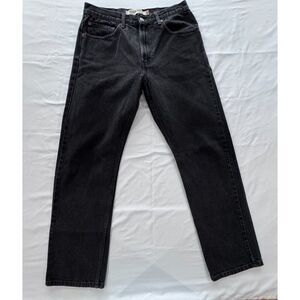 Vintage Levi's 505 Jeans Men's Size 33x32 Black Regular Fit Stretch Cotton Blend